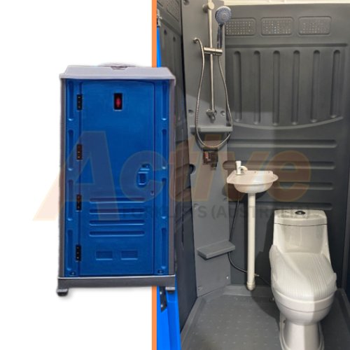 Portable Worksite Toilet and Shower Combo