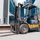 forklift on work.